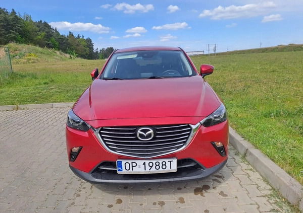 Mazda CX-3 cena 72000 przebieg: 80000, rok produkcji 2018 z Kłobuck małe 67